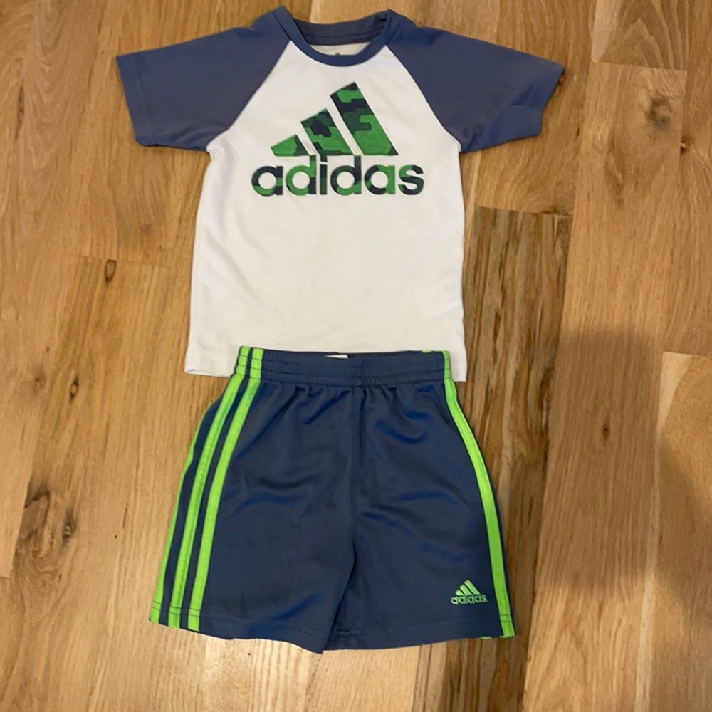 Toddler Boys Adidas Matching Short Set - 2T